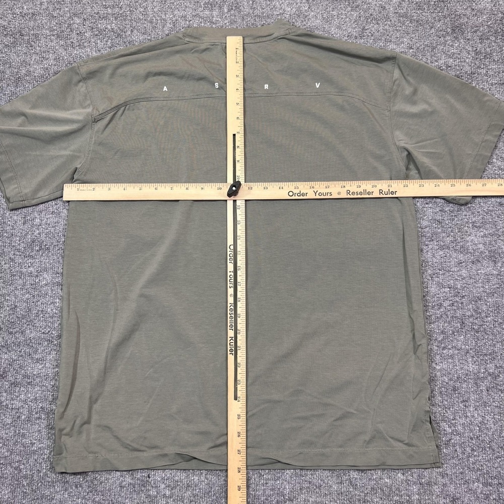 ASRV Shirt Mens Small Green Short Sleeve Athletic Gym Workout Tee Training - Picture 7 of 9